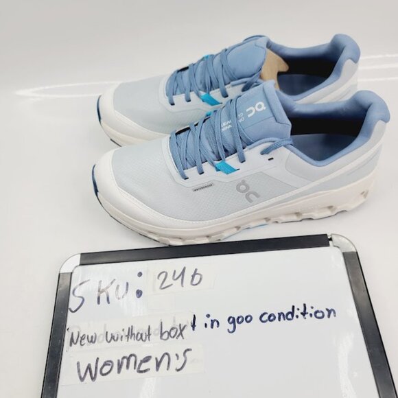 On Women's Arctic Ivory Blue Cloudvista 2 Mesh Athletic Running Shoes Size 9 - Picture 7 of 7